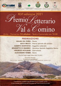 locandina premio Val di Comino 2021