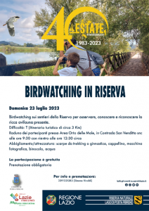 Birdwatching in riserva