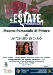 Locandina mostra antonietta di carlo