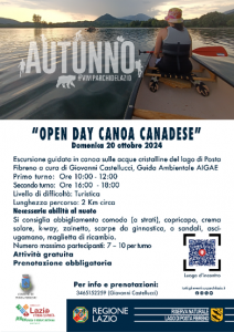 Locandina canoa canadese