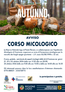 Locandina corso micologico