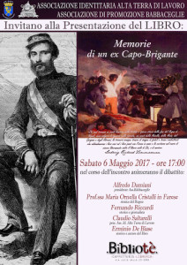 Brigante Chiavone locandina presentazione immagine 99