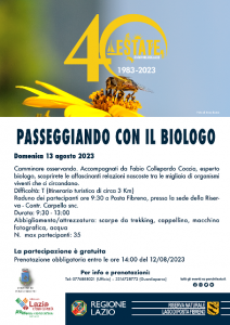 Passeggiando con il biologo